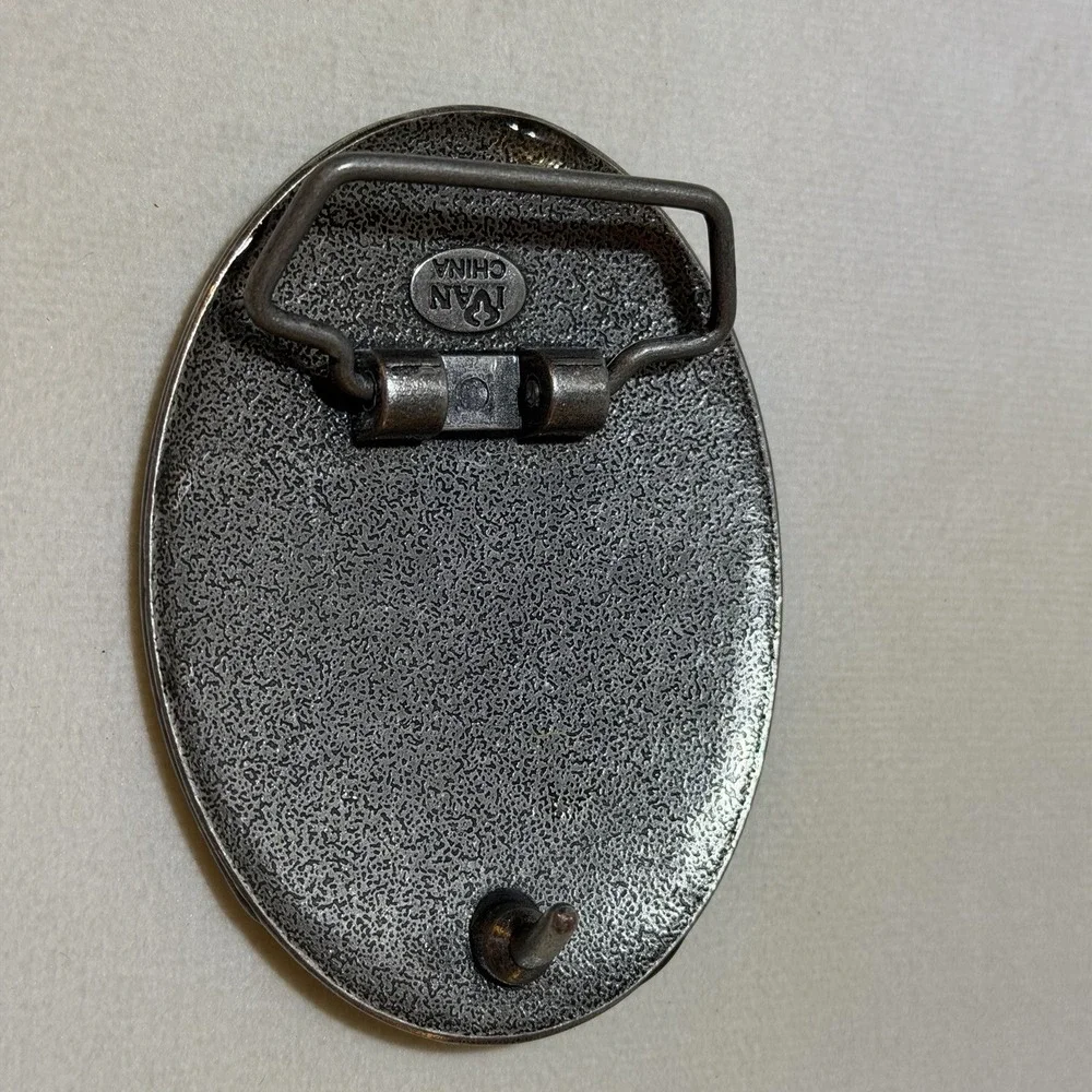 Vintage Signed Ivan Floral Belt Buckle